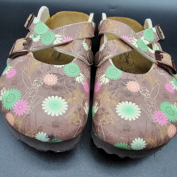 Birkenstocks Birki's Dorian Disney Tinkerbell Toddler's Shoe Size 9C Brown Green